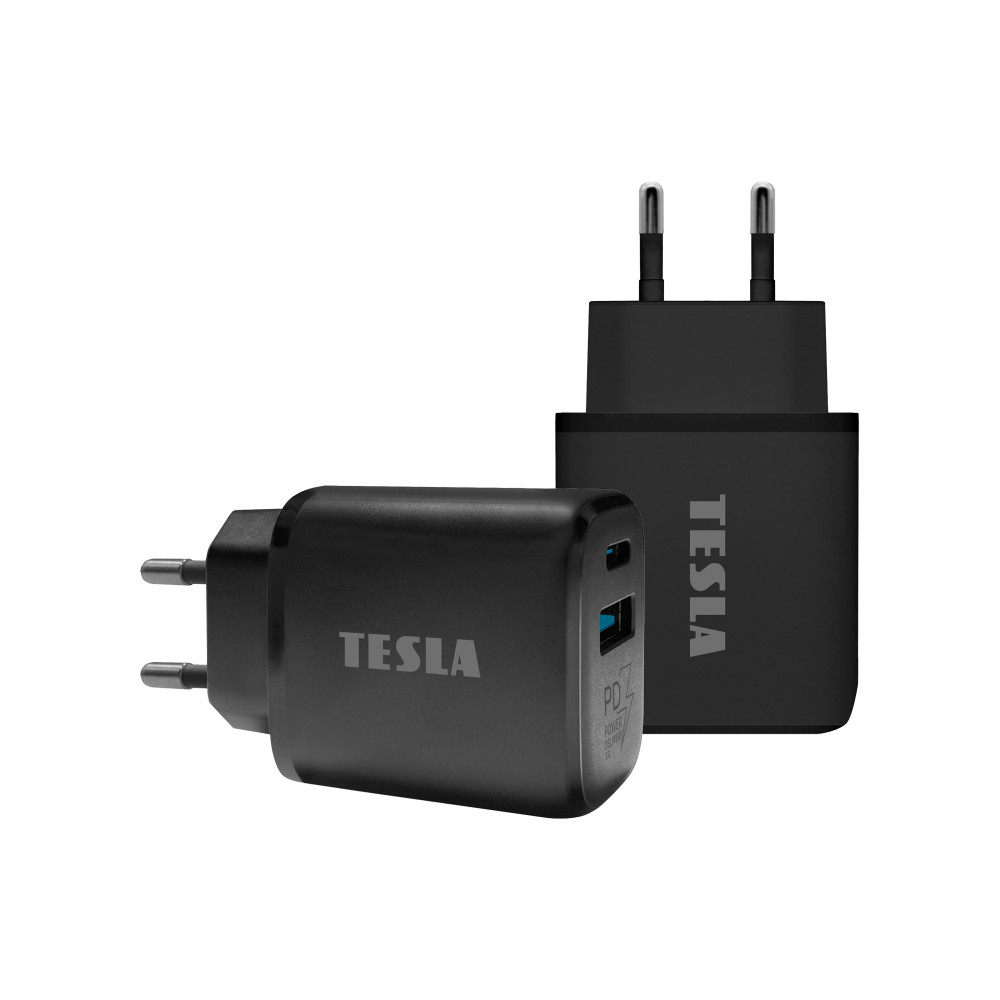 TESLA Power Charger T220 25W (fekete) - gyorstöltő akciós termékkép 1