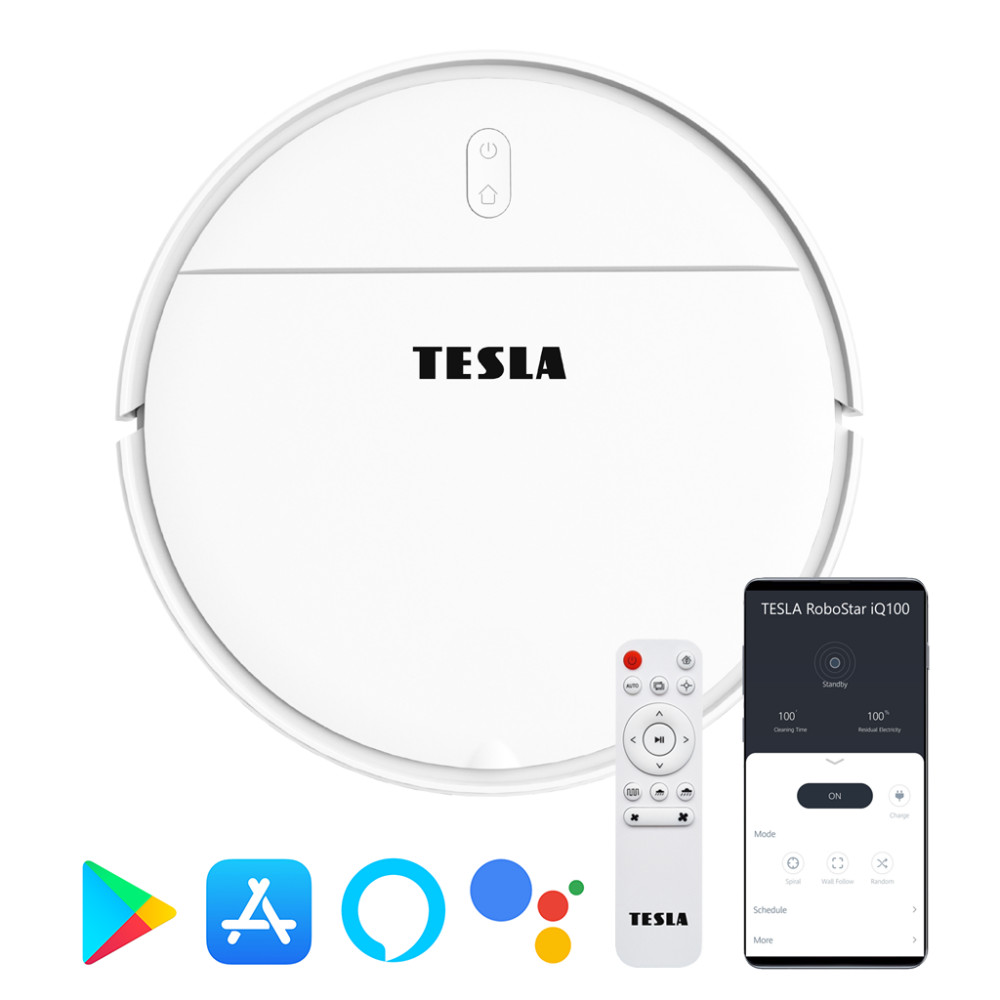 TESLA RoboStar iQ100 Intelligens robotporszívó, nedves- száraz, applikációval akciós termékkép 1