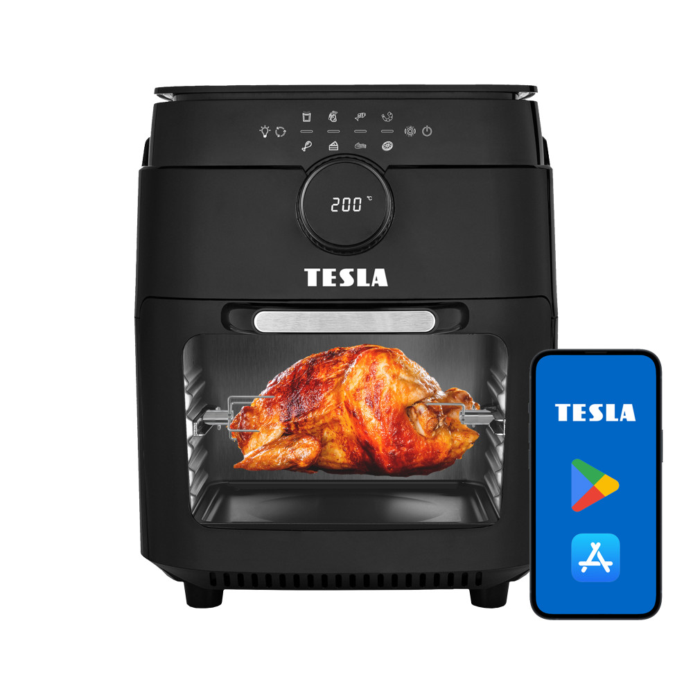 TESLA AirCook & Grill QG800 WiFi többfunkciós digitális forró levegős sütő akciós termékkép 1