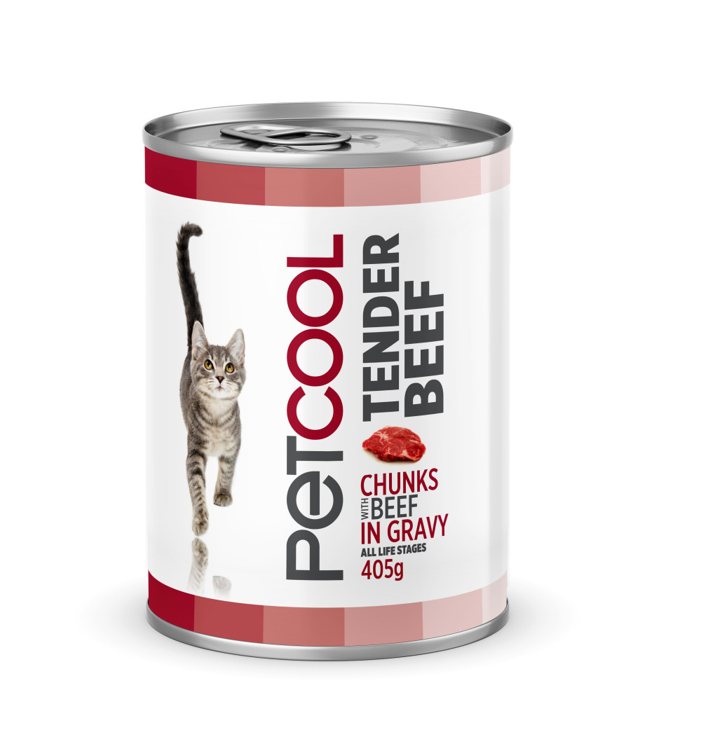 Petcool Puha Marha eledel felnőtt macskák részére 405g akciós termékkép 1
