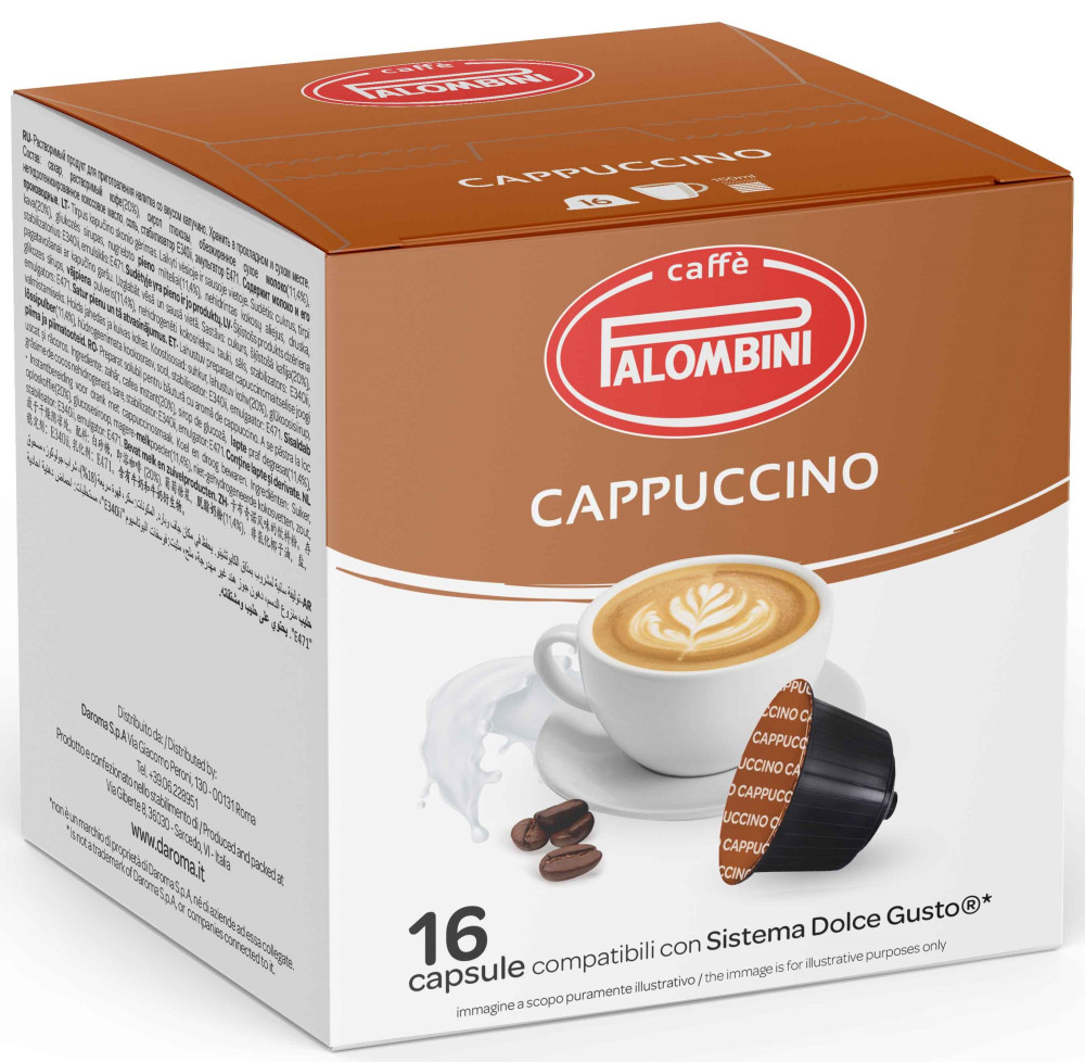 Palombini DOLCE GUSTO CAPPUCCINO kávé kapszula 16db-os akciós termékkép 1