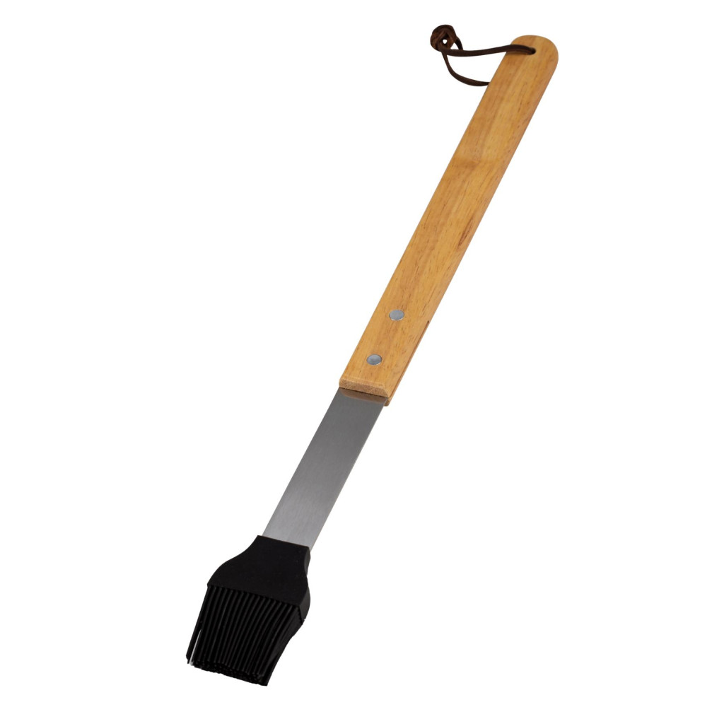 Nava 10-238-004 BBQ Guru szilikon ecset, fa nyél, 41 cm akciós termékkép 1
