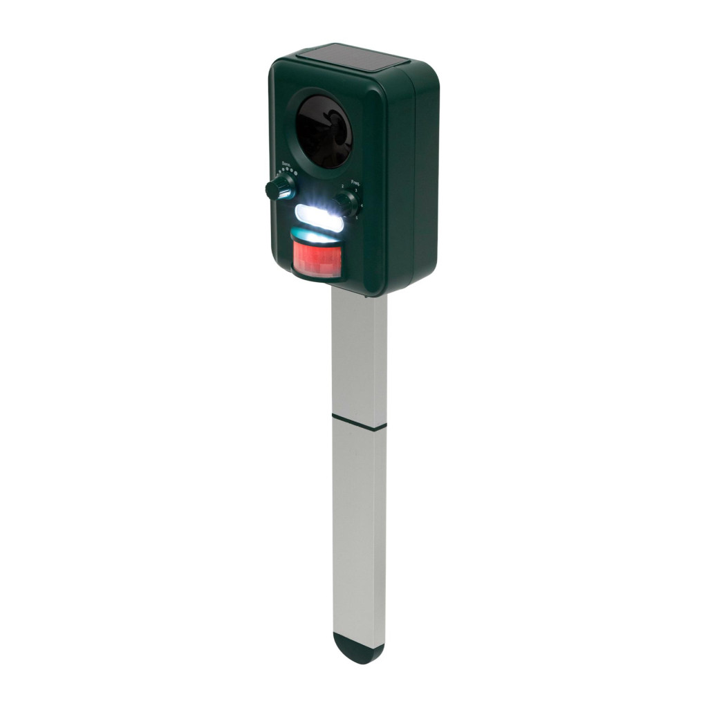 Home AR02 állatriasztó karó, napelemes, 13.5 - 23.5 kHz, PIR mozgásérzékelő 5 - 8 m távolság, USB töltőkábel akciós termékkép 1