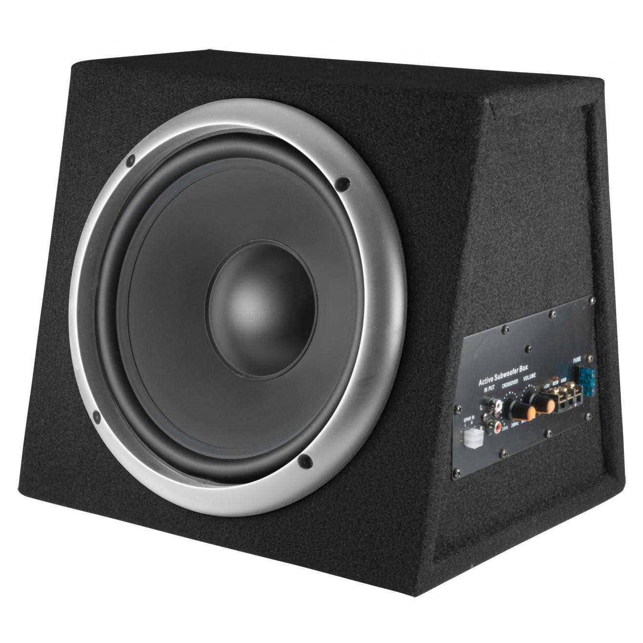 SAL BS 10/A aktív szubláda, 200 W, 250 mm hangszóró, polipropilén kónusz, 4 Ohm, 340 x 310 x 280 mm, 100 W erősítő akciós termékkép 1