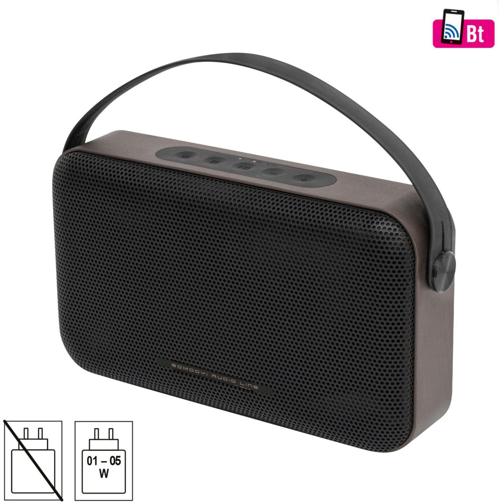 SAL BT4000 vezeték nélküli hangszóró, 2 x 8 W, Bass-reflex, AUX, beépített mikrofon, Soft Touch gombok,~18 h üzemidő, tartozék USB-C kábel akciós termékkép 1