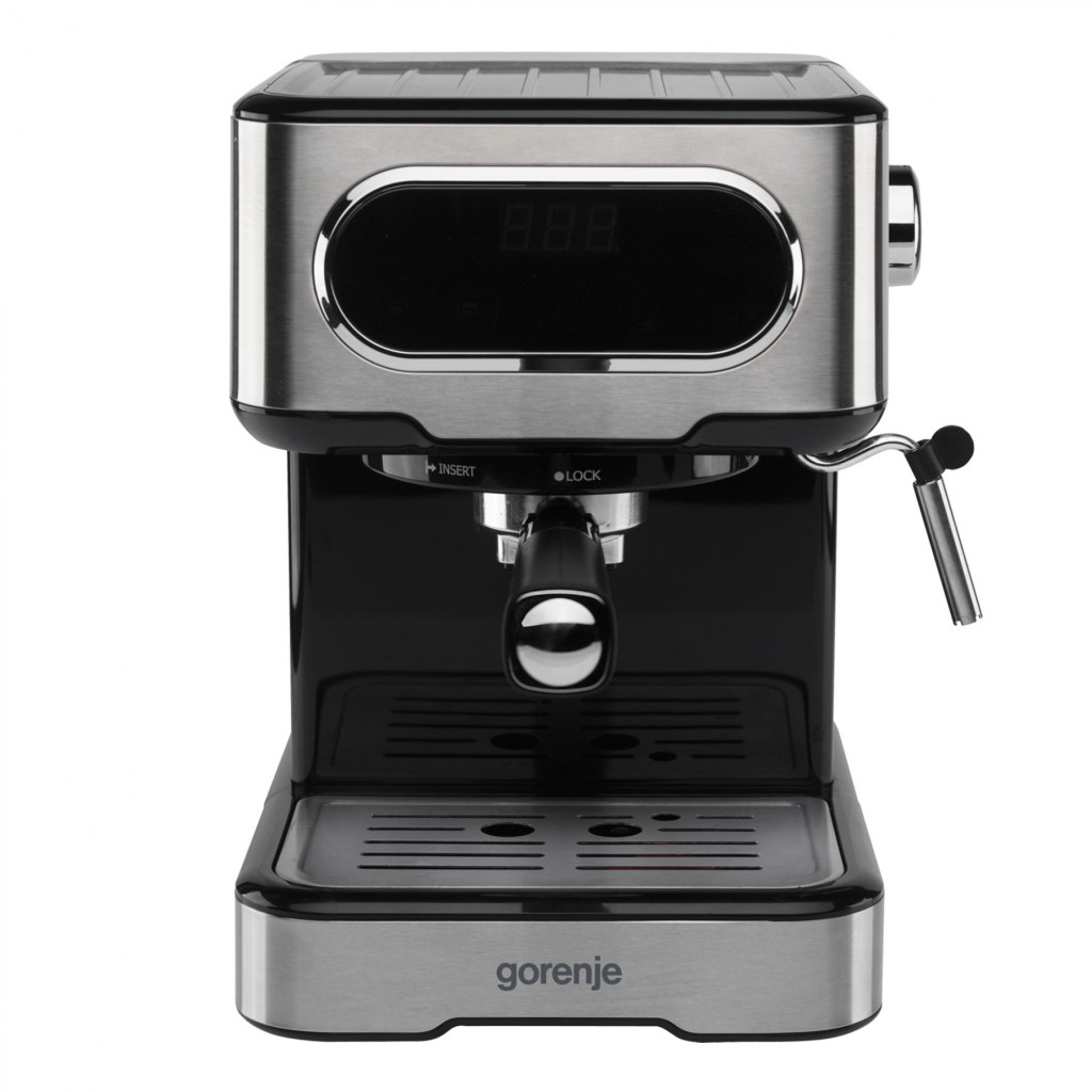 Gorenje ESCM15DBK digitális eszpresszó kávéfőző, 15 bar, érintőgombok, 1,5 literes tartáy, 1100W akciós termékkép 1
