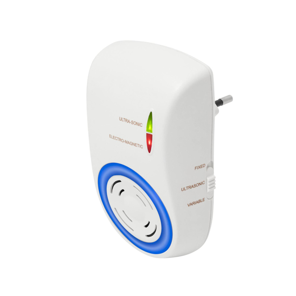 Home UH12 DualEffect rágcsálóriasztó, ultrahangos és elektromágneses, egér, patkány, fix vagy váltakozó frekvenciák, éjszakai irányfény, LED fényforrás akciós termékkép 1
