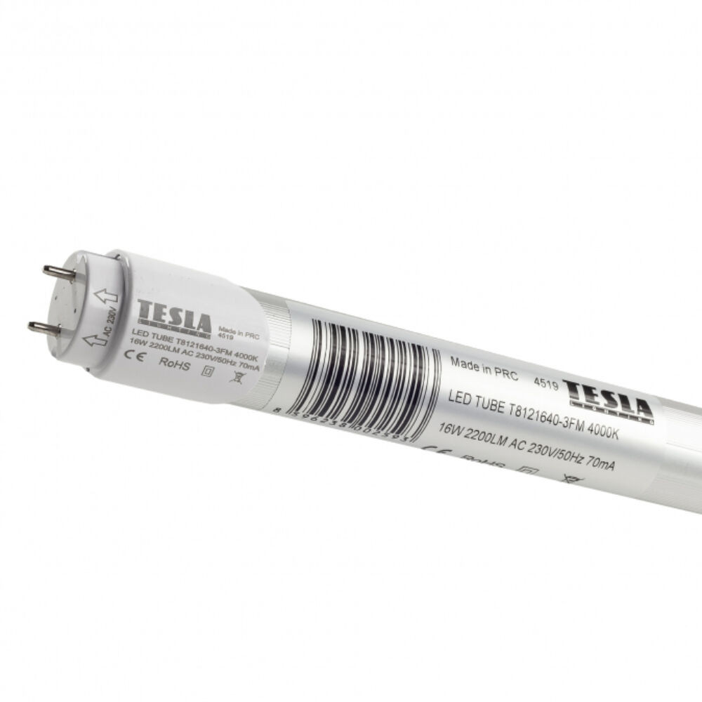 Tesla - LED csőizzó, SMD, T8, G13, 1200mm, 16W, 230V, 2240lm, 4000K, matt akciós termékkép 1