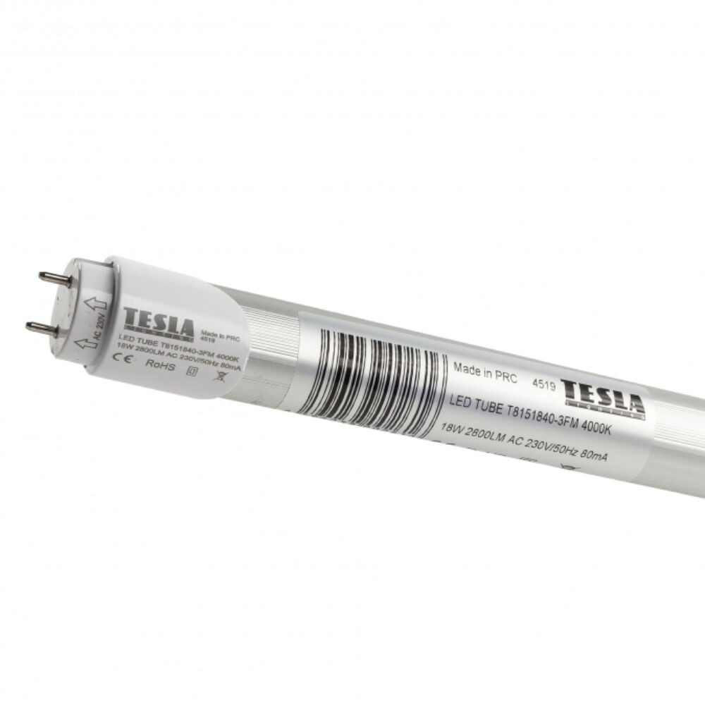 Tesla - LED csőizzó, SMD, T8, G13, 1500mm, 18W, 230V, 2880lm, 4000K, matt akciós termékkép 1