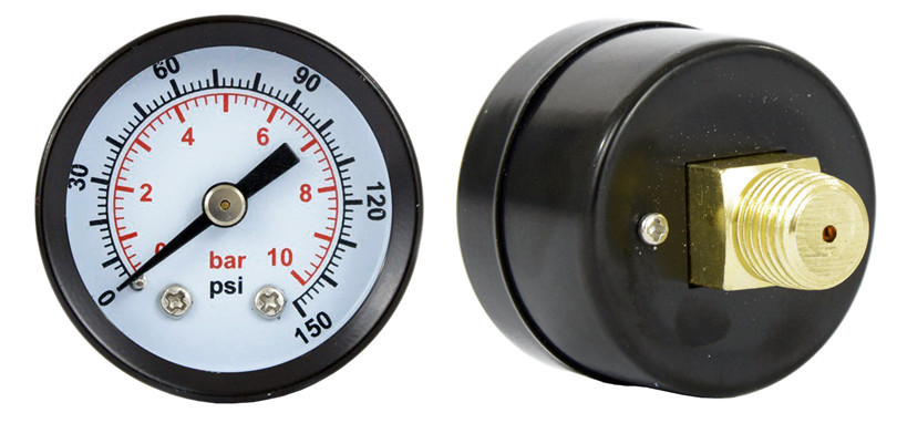TC Technic Y40-1 fémházas pneumatikus manométer (nyomásmérő, 40 mm, 1/8